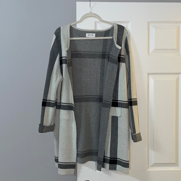 New plaid cardigan. - Picture 2 of 4